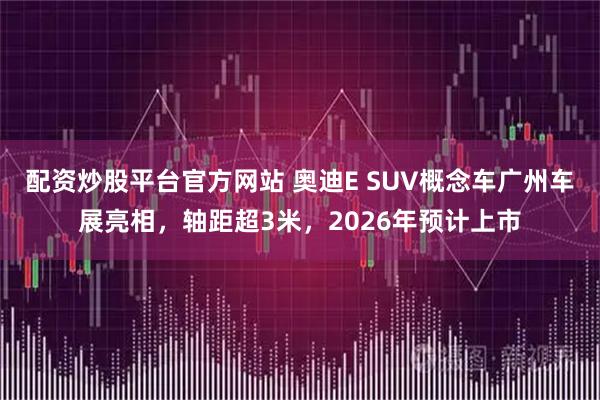 配资炒股平台官方网站 奥迪E SUV概念车广州车展亮相,轴距超3米,2026年预计上市