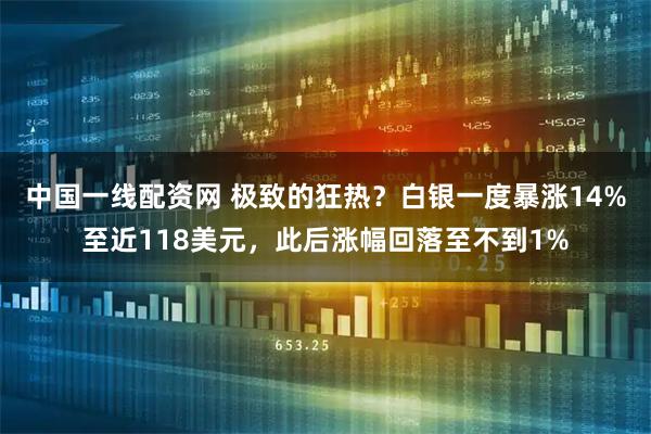 中国一线配资网 极致的狂热？白银一度暴涨14%至近118美元，此后涨幅回落至不到1%