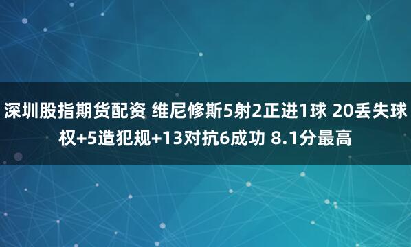 深圳股指期货配资 维尼修斯5射2正进1球 20丢失球权+5造犯规+13对抗6成功 8.1分最高